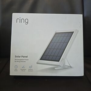 Ring Solar Panel 1st Generation 2.4W For Stick Up Spotlight Camera Battery White